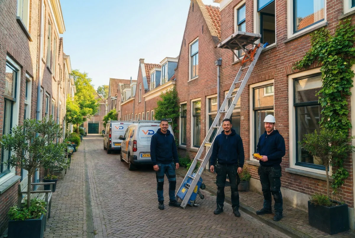 Professioneel verhuisteam aan het werk